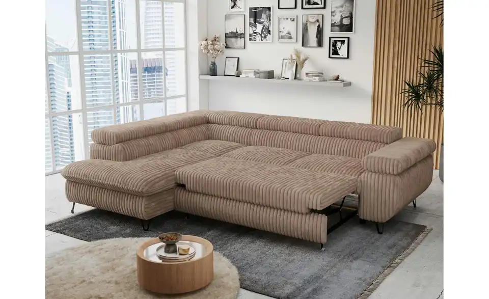 Ecksofa Braun, in Wohnsituation