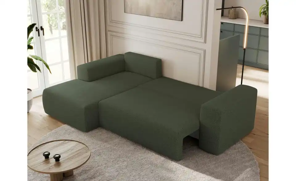 Ecksofa Grün, in Wohnsituation