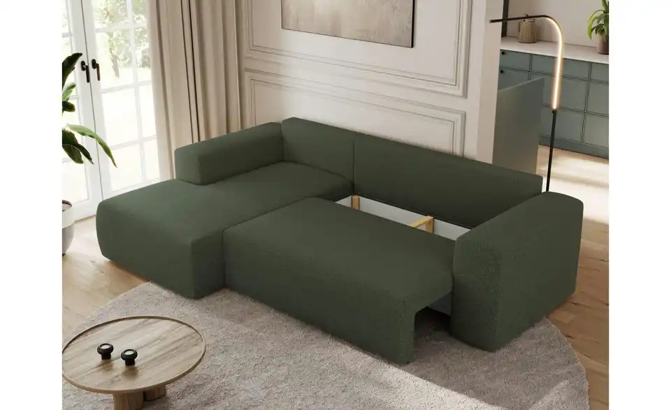 Ecksofa Grün, Funktionsansicht