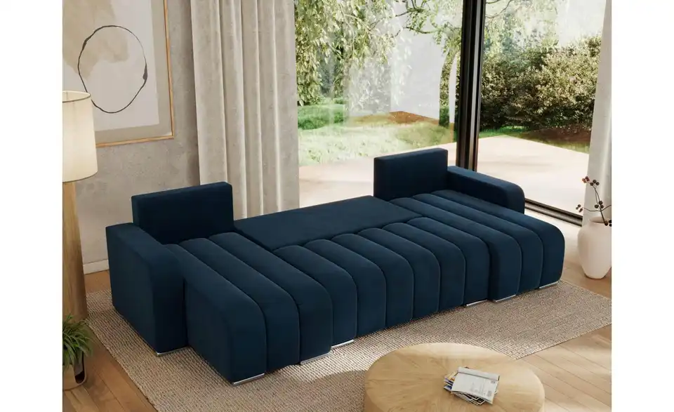 Wohnlandschaft Dunkelblau, in Wohnsituation