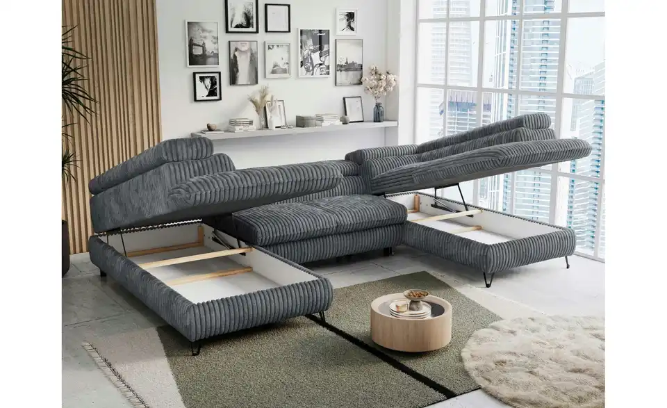 Wohnlandschaft Dunkelgrau, Funktionsansicht