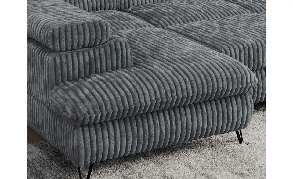 Wohnlandschaft Dunkelgrau, Detailansicht