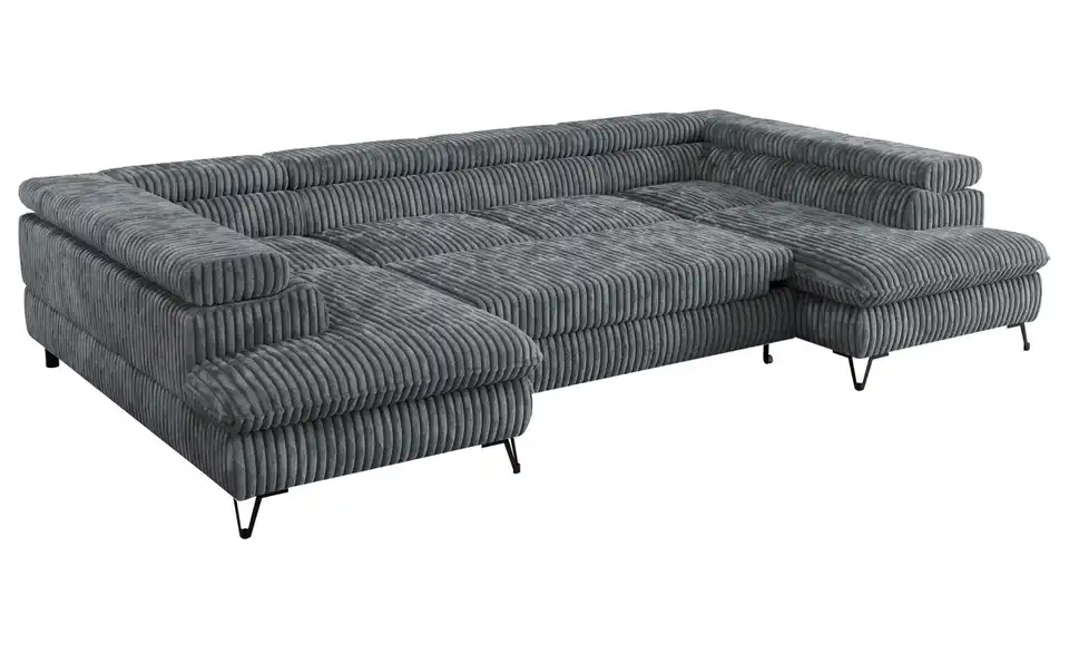 Wohnlandschaft Dunkelgrau, Detailansicht