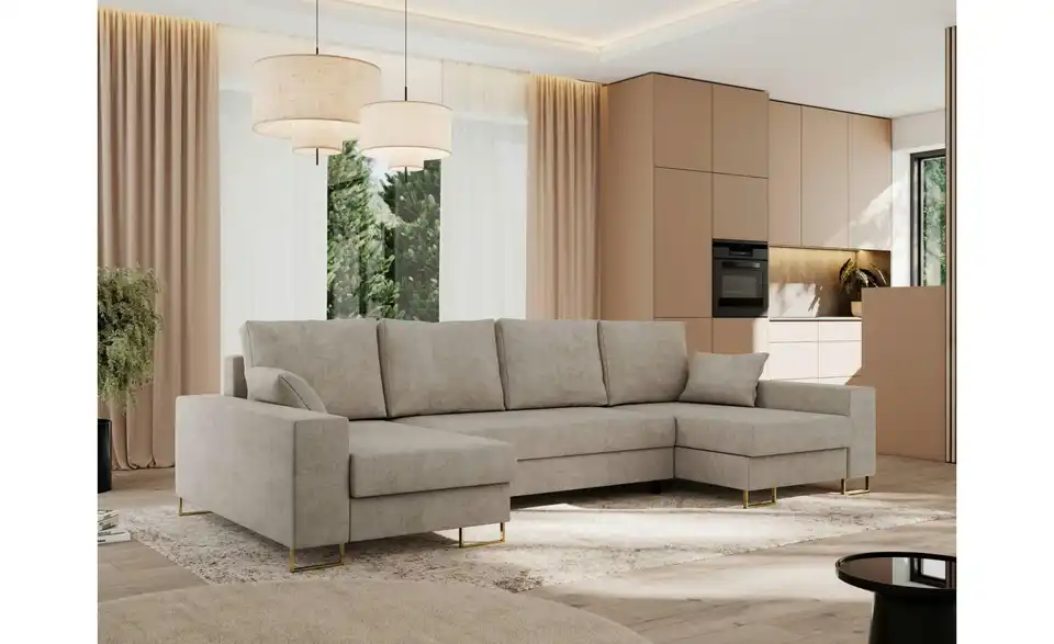 Wohnlandschaft Beige, in Wohnsituation