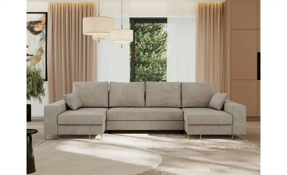 Wohnlandschaft Beige, in Wohnsituation