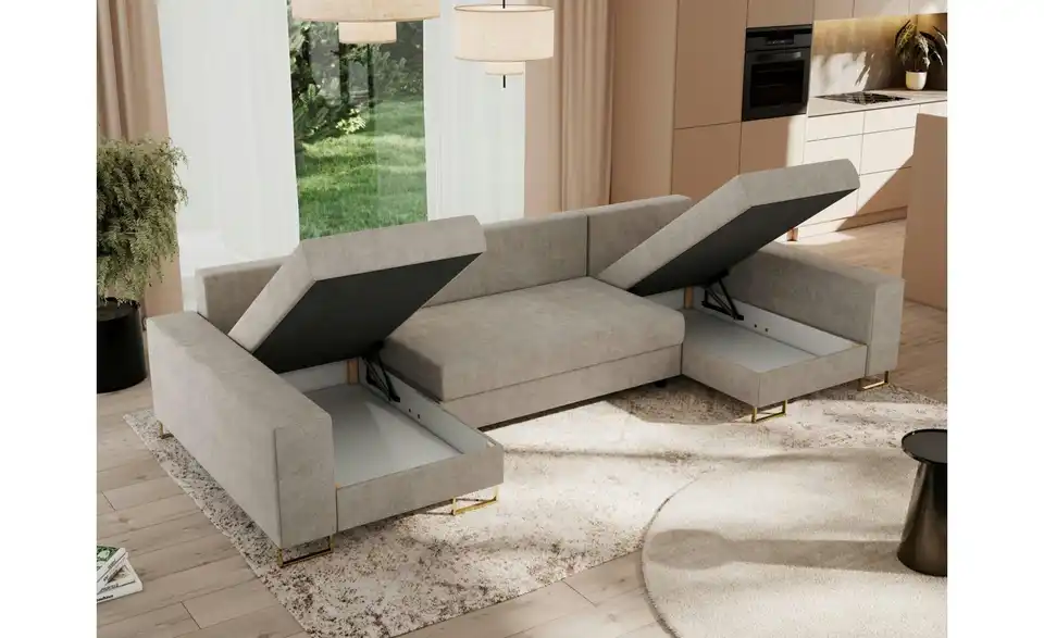 Wohnlandschaft Beige, in Wohnsituation