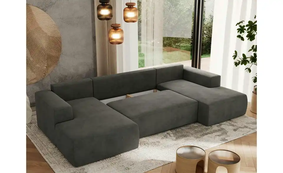 Wohnlandschaft Dunkelgrau, in Wohnsituation