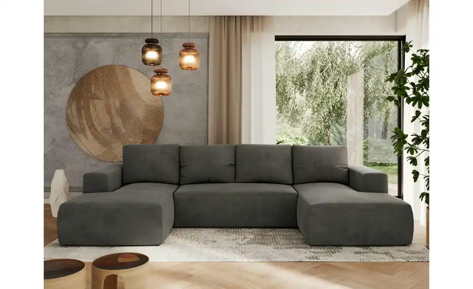 Wohnlandschaft Dunkelgrau, in Wohnsituation