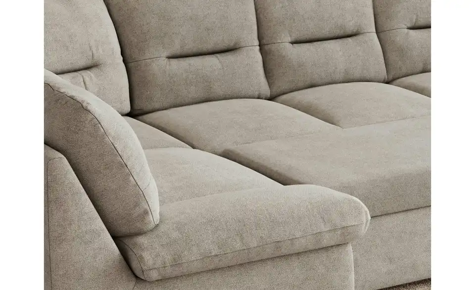 Wohnlandschaft Hellgrau, Detailansicht