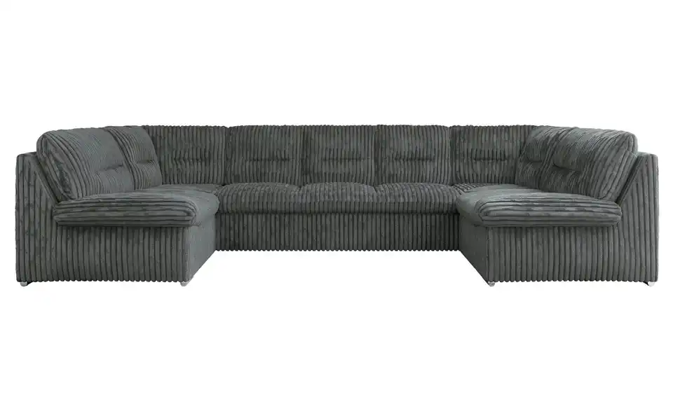 Wohnlandschaft Hellgrau, Frontansicht