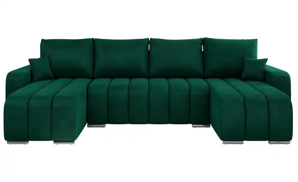 Wohnlandschaft Grün, Frontansicht