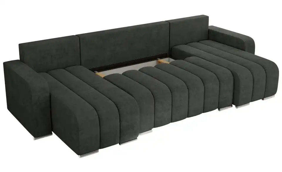 Wohnlandschaft Dunkelgrau, Detailansicht