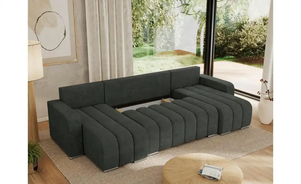 Wohnlandschaft Dunkelgrau, Funktionsansicht