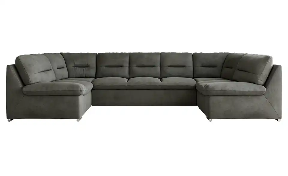 Wohnlandschaft Hellgrau, Frontansicht