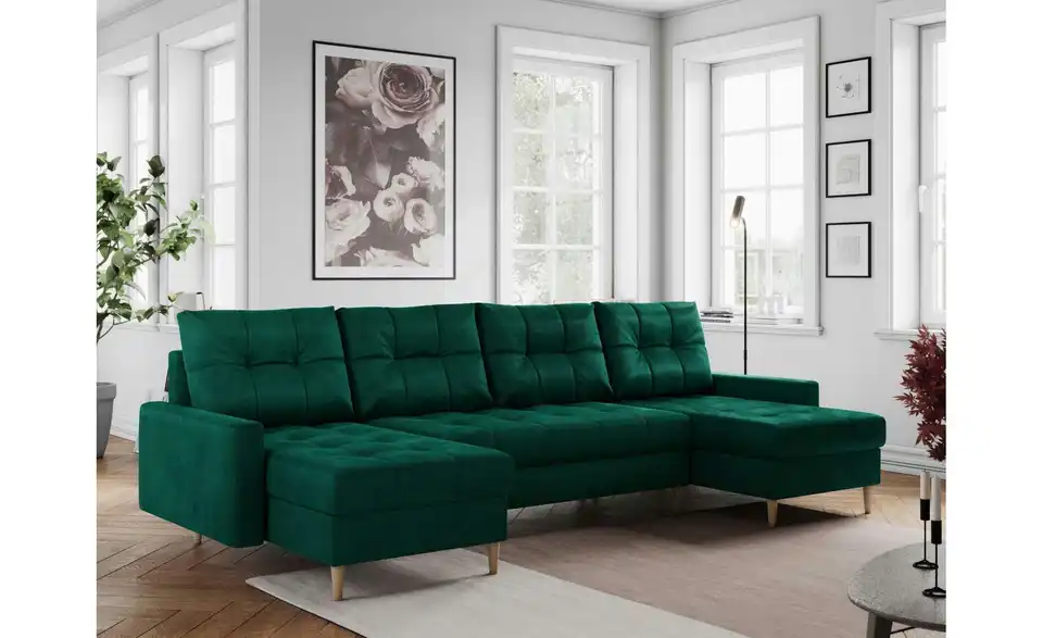 Wohnlandschaft Astra mit Schlaffunktion, in Wohnsituation