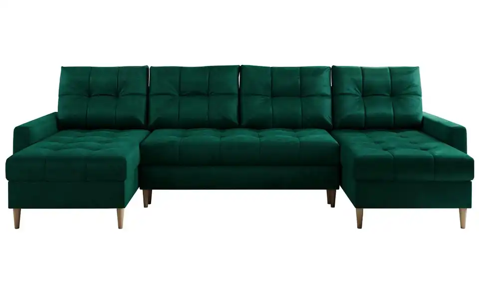 Wohnlandschaft Astra mit Schlaffunktion, Frontansicht