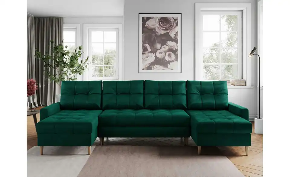 Wohnlandschaft Astra mit Schlaffunktion, in Wohnsituation