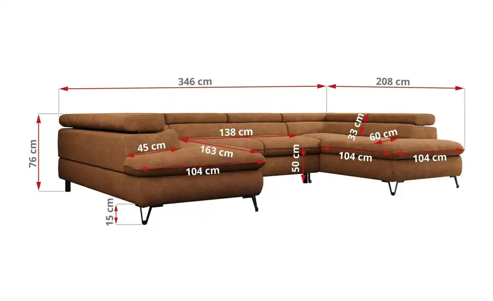 Wohnlandschaft Peter, Bemaßung
