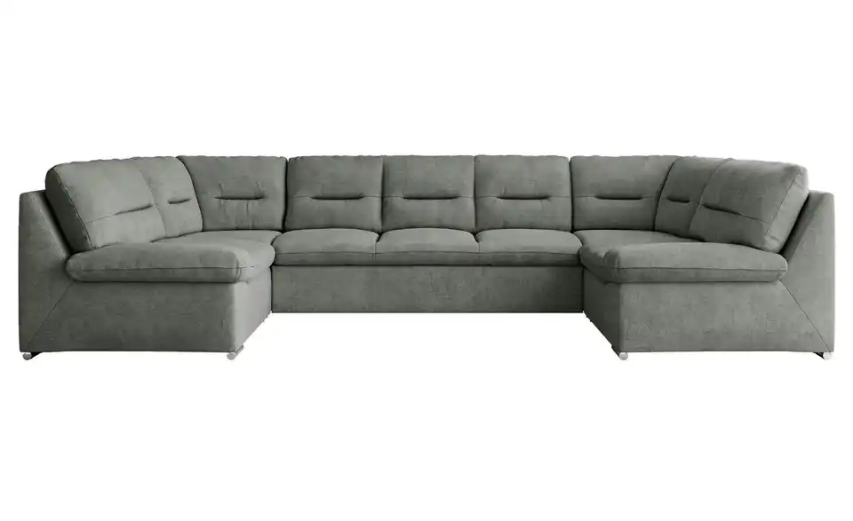 Wohnlandschaft Hellgrau, Frontansicht