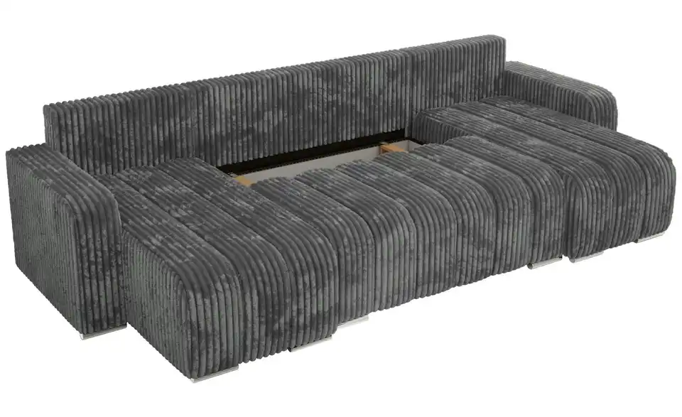 Wohnlandschaft Dunkelgrau, Detailansicht