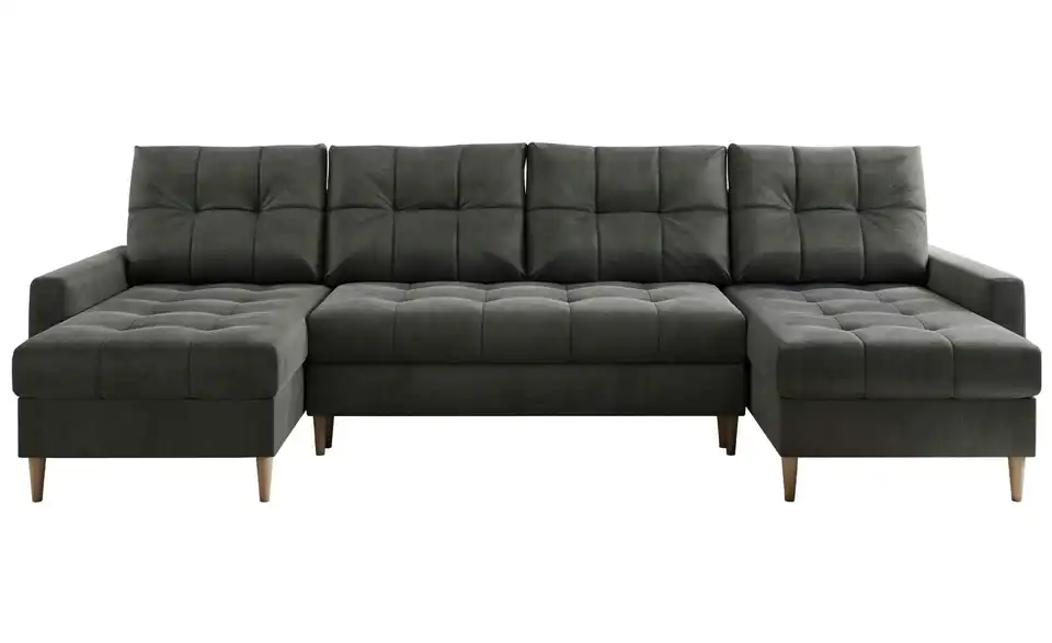 Wohnlandschaft Astra mit Schlaffunktion, Frontansicht