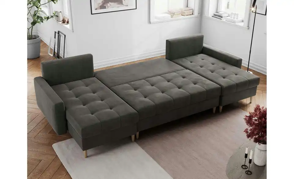 Wohnlandschaft Astra mit Schlaffunktion, in Wohnsituation