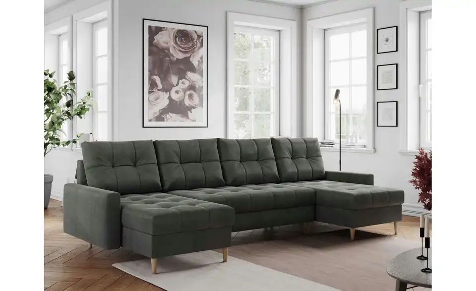 Wohnlandschaft Astra mit Schlaffunktion, in Wohnsituation