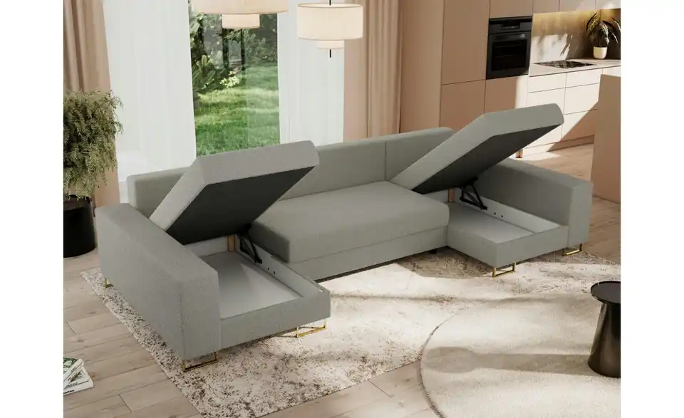 Wohnlandschaft Hellgrau, in Wohnsituation