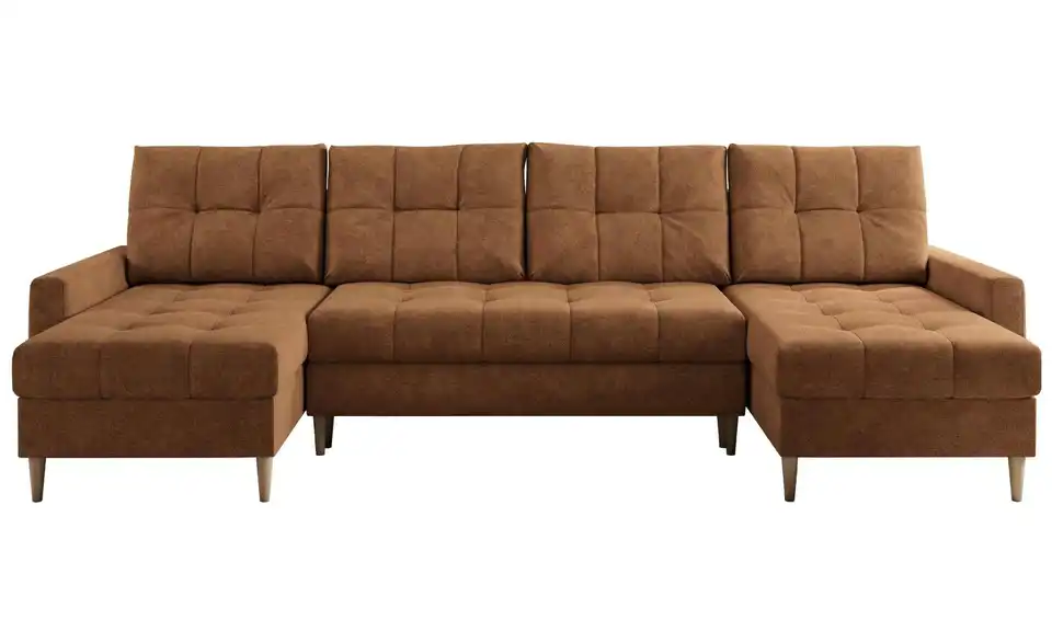 Wohnlandschaft Astra mit Schlaffunktion, Frontansicht