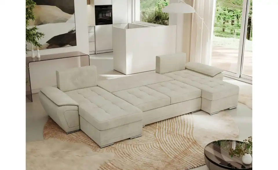 Wohnlandschaft Umbria mit Schlaffunktion, Funktionsansicht