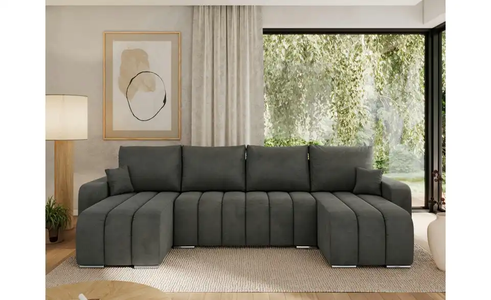 Wohnlandschaft Dunkelgrau, in Wohnsituation