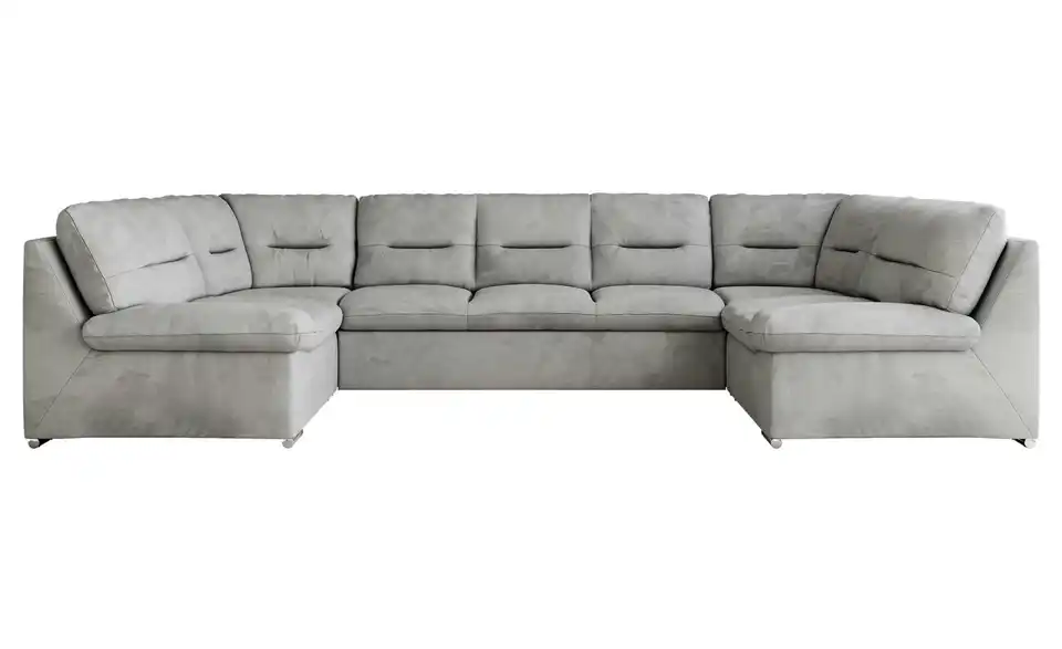 Wohnlandschaft Hellgrau, Frontansicht