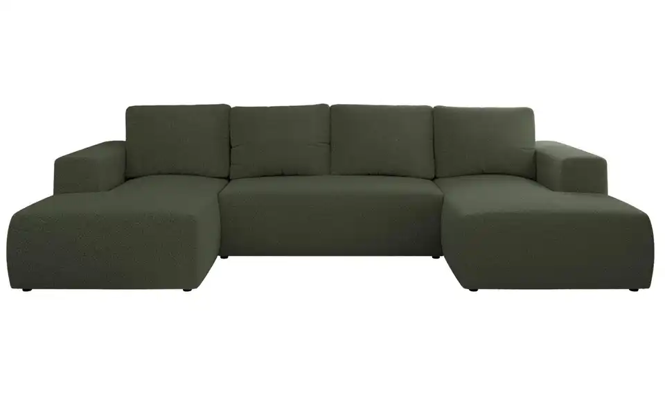 Wohnlandschaft Grün, Frontansicht