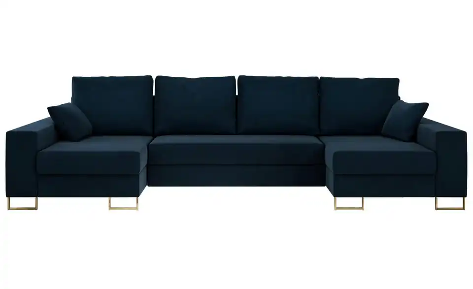 Wohnlandschaft Dunkelblau, Frontansicht