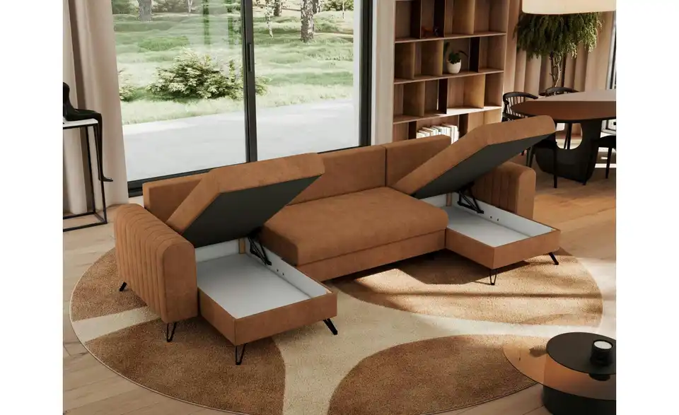 Wohnlandschaft Orange, in Wohnsituation