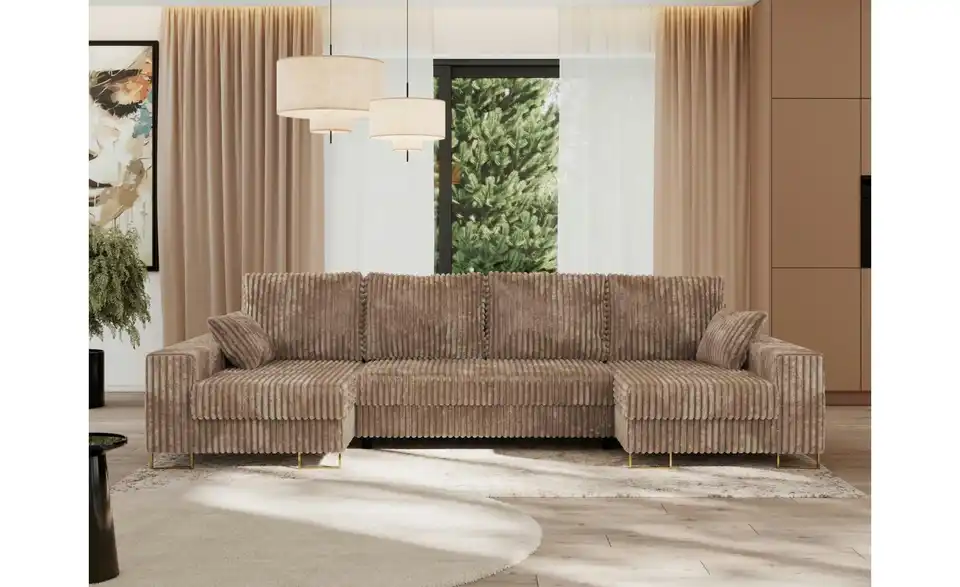 Wohnlandschaft Dorain mit Schlaffunktion, in Wohnsituation