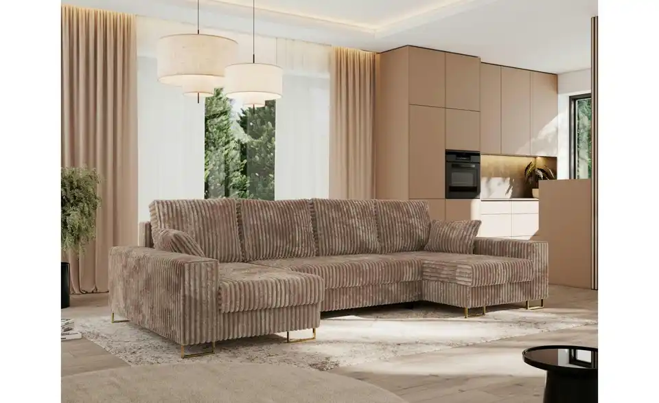 Wohnlandschaft Dorain mit Schlaffunktion, in Wohnsituation