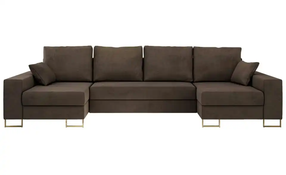 Wohnlandschaft Braun, Frontansicht