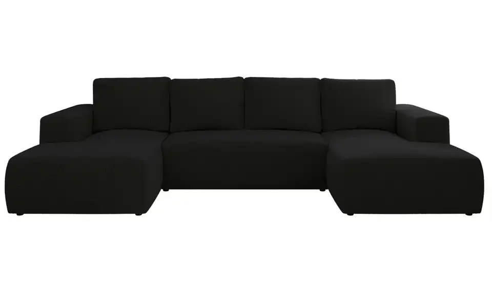 Wohnlandschaft Schwarz, Frontansicht