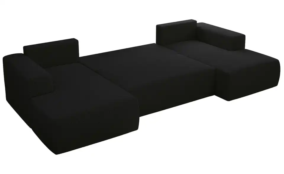 Wohnlandschaft Schwarz, Detailansicht