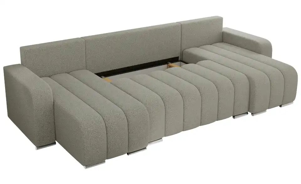 Wohnlandschaft Hellgrau, Detailansicht