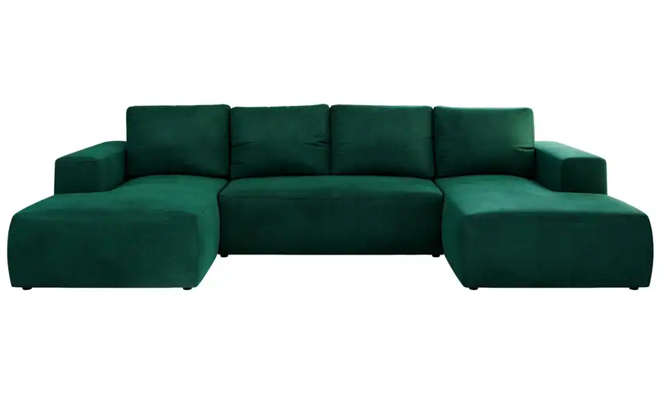 Wohnlandschaft Grün, Frontansicht