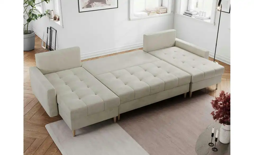 Wohnlandschaft Astra mit Schlaffunktion, in Wohnsituation