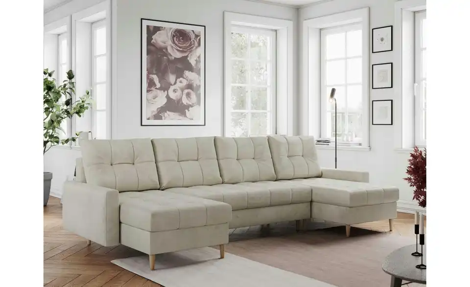 Wohnlandschaft Astra mit Schlaffunktion, in Wohnsituation