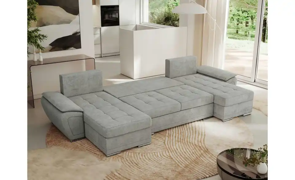 Wohnlandschaft Umbria mit Schlaffunktion, Funktionsansicht