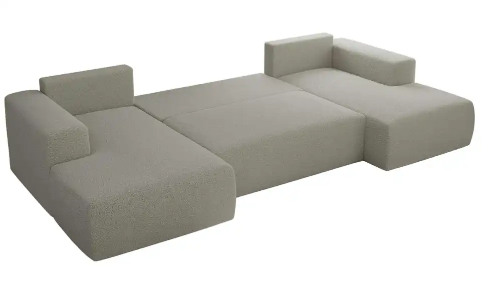 Wohnlandschaft Hellgrau, Detailansicht