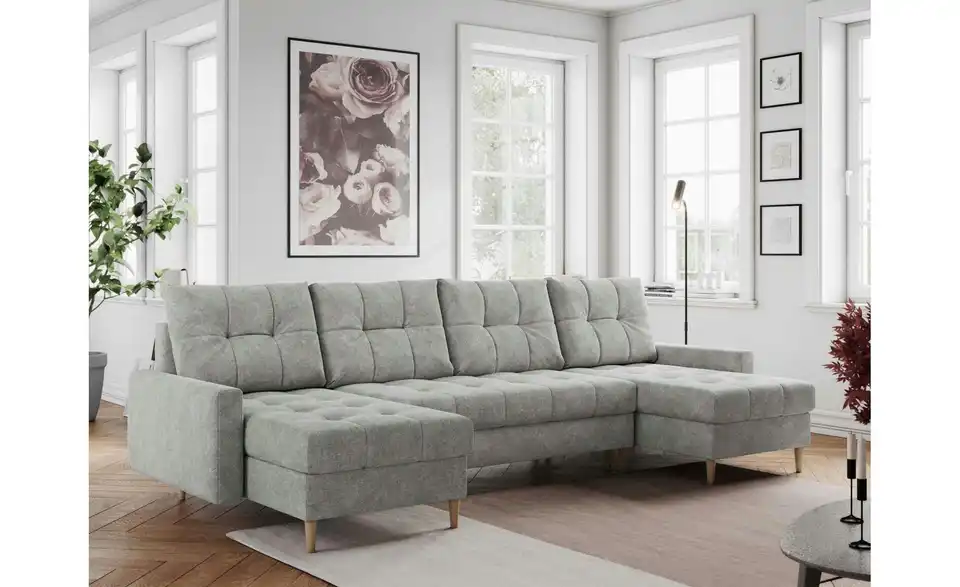 Wohnlandschaft Astra mit Schlaffunktion, in Wohnsituation