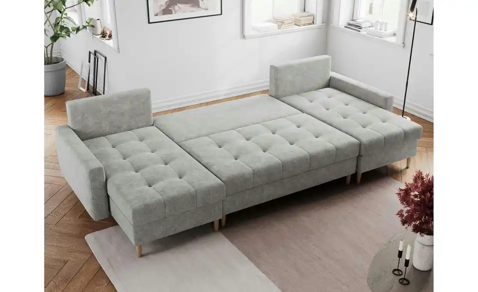 Wohnlandschaft Astra mit Schlaffunktion, in Wohnsituation