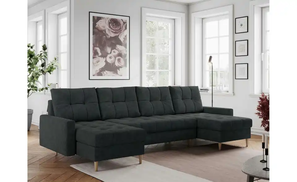 Wohnlandschaft Astra mit Schlaffunktion, in Wohnsituation