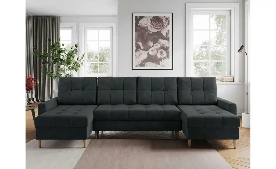 Wohnlandschaft Astra mit Schlaffunktion, in Wohnsituation